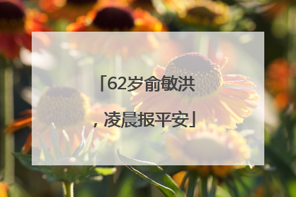 62岁俞敏洪，凌晨报平安