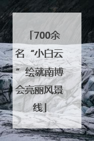 700余名“小白云”绘就南博会亮丽风景线