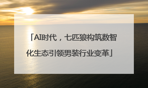 AI时代，七匹狼构筑数智化生态引领男装行业变革
