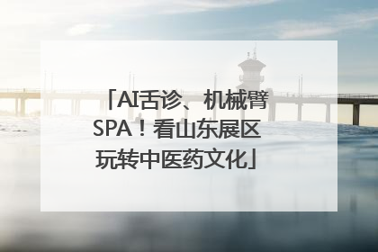 AI舌诊、机械臂SPA！看山东展区玩转中医药文化